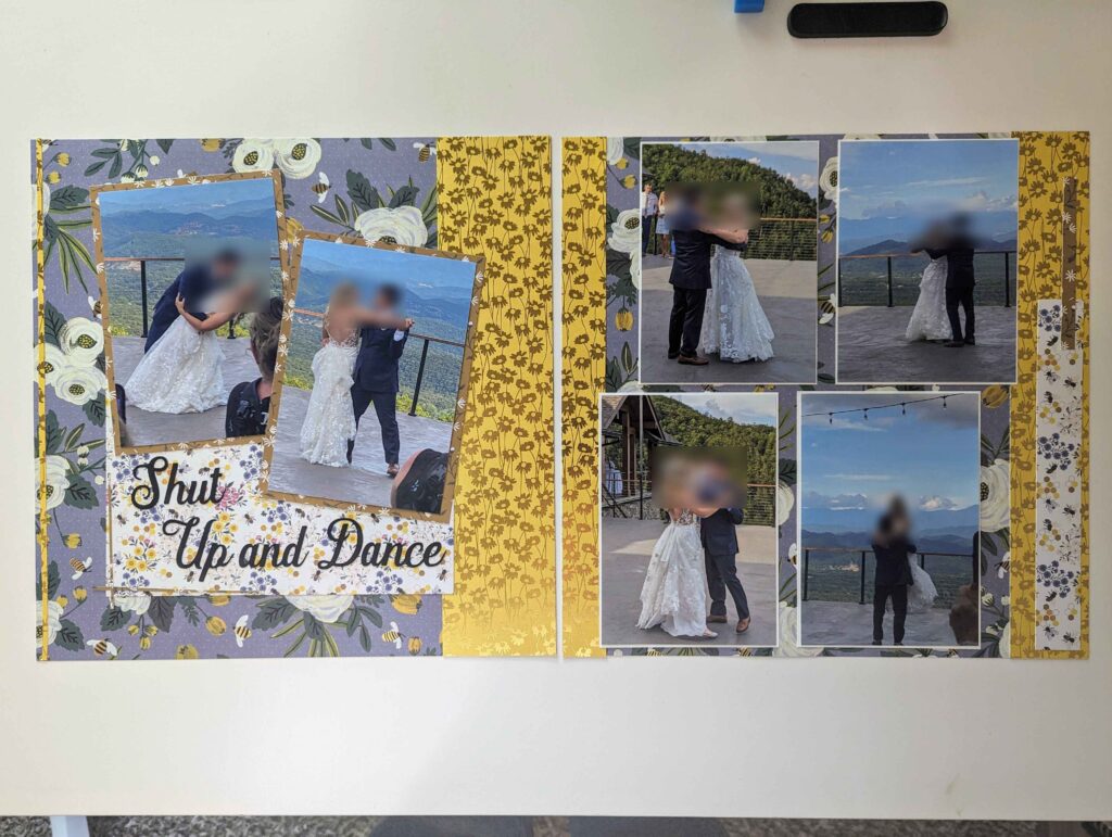 First Dance Scrapbook Page