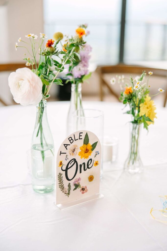 DIY Wedding Table Numbers