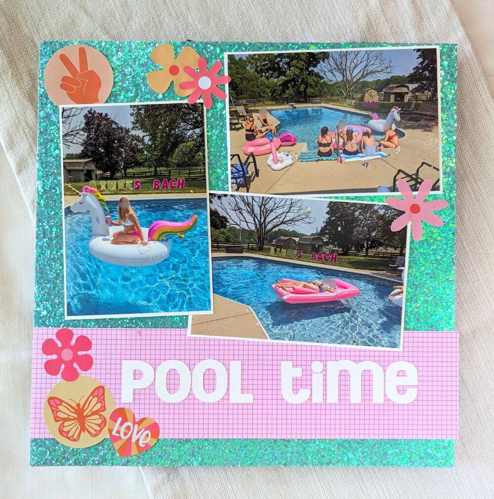 My Girls, Glitter & Good Vibes: Bachelorette Poolside Page