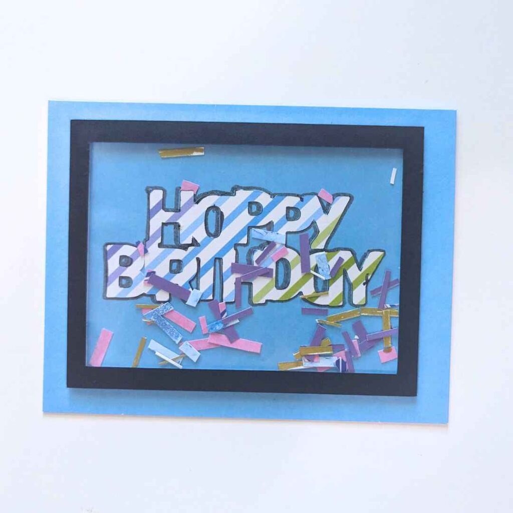 DIY Birthday Shaker Card