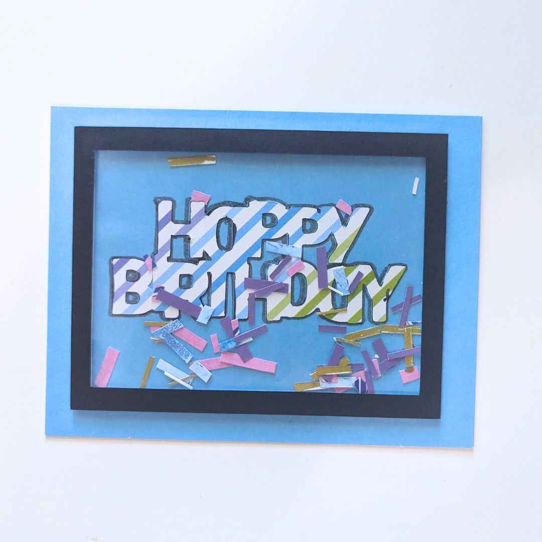 DIY Birthday Shaker Card: A Solution to Leftover Scraps