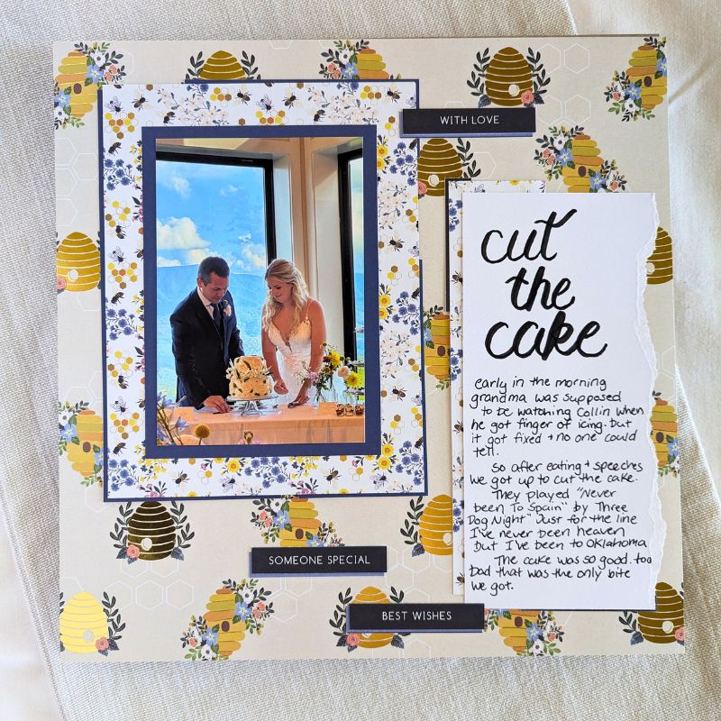 wedding scrapbook pages