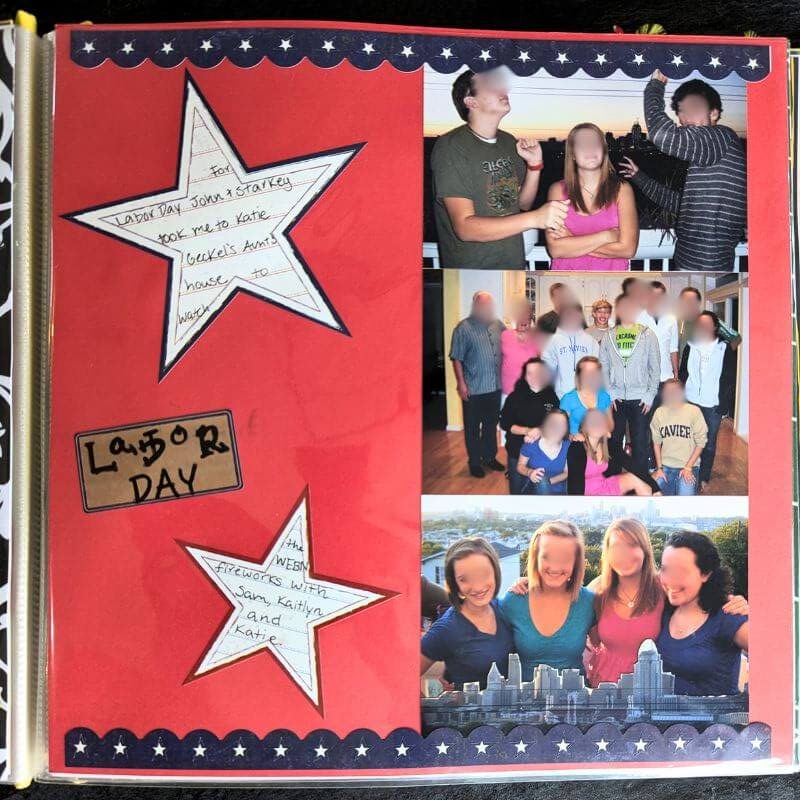 Senior Year Scrapbook Labor Day