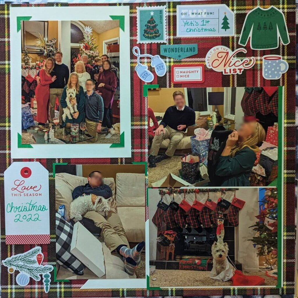 Christmas Scrapbook pages 